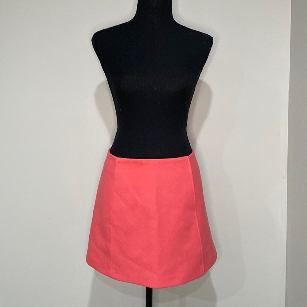 Zara Orange Pink Pencil Skirt